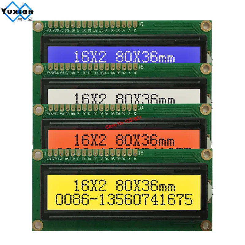 ЖК дисплей 1602 3 В 5 в HD44780 SPLC780D пластик|letter black|letters whitebacklight module |
