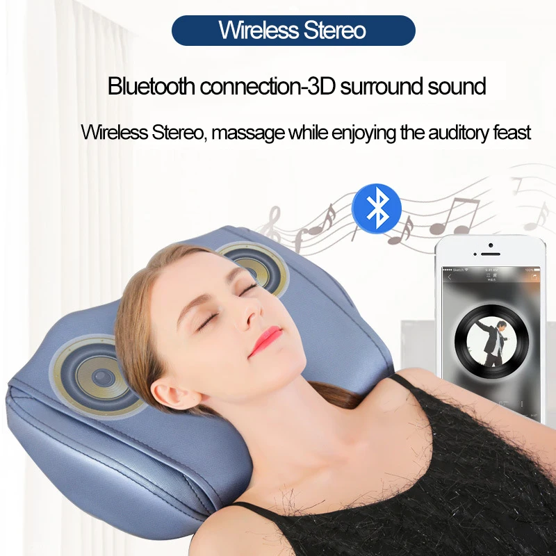 Электрическая Bluetooth музыкальная массажная подушка ремонт шейки тяги