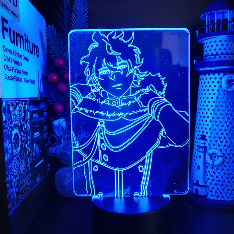 Night Light Blend S Hideri Kanzaki Anime Figure Manga 3D Lamp Luminaria Decoration Chambre Xmas Gifts Neon Decor Kawaii Lampe unicorn night light