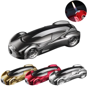 Creative and interesting gas lighter car shape fashion butane unusual refillable lighter for smoking accessories home decoration