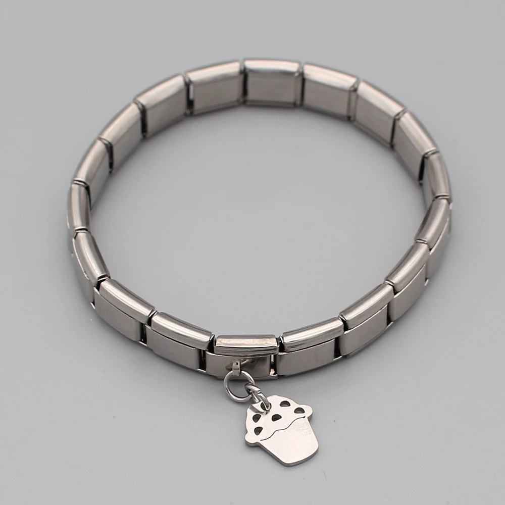 Браслет Hapiship из нержавеющей стали 9 мм для полировки торта ромашек ювелирных