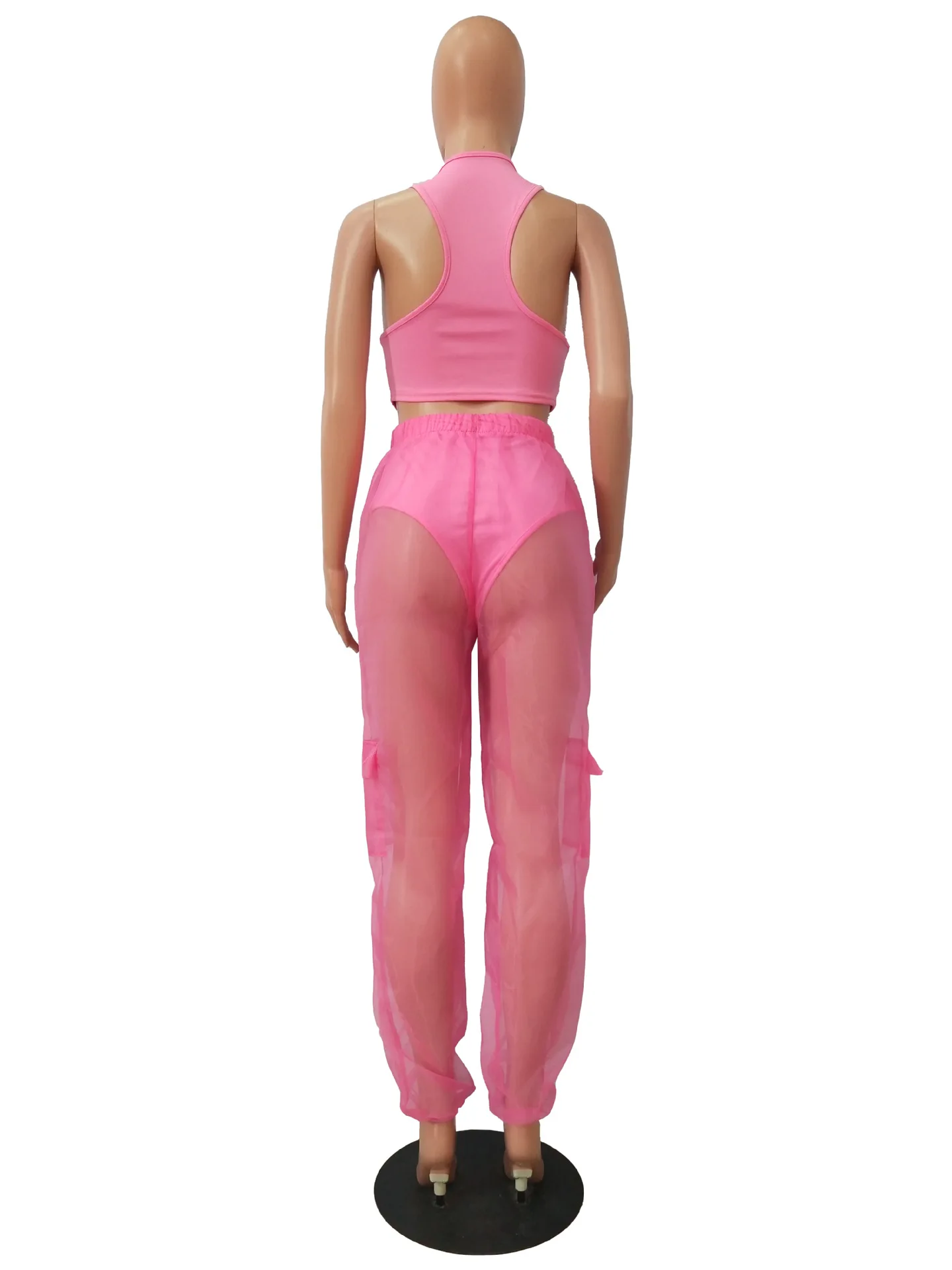 Неоновый спортивный костюм комплект из 2 предметов женский укороченный топ и