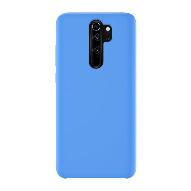 Синий Для Redmi Note 8 Pro Чехол Мягкий Жидкий силиконовый чехол для XIAOMI Redmi 7A 6A Note 5 6 7 8 Pro глобальная версия Полный Чехол для задней панели - Цвет: Синий