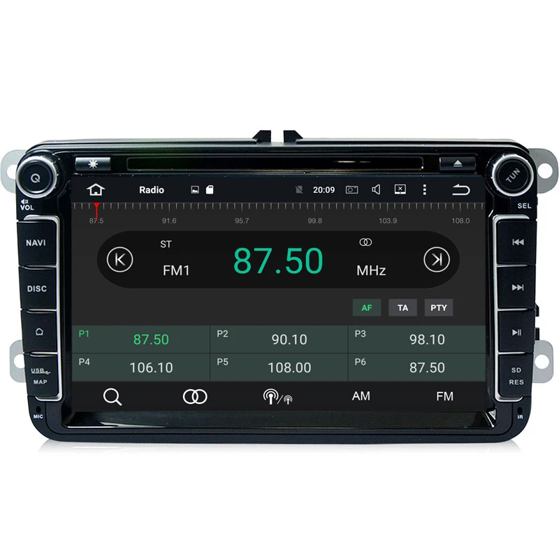8 ''Android 10 0 Восьмиядерный автомобильный DVD GPS для VOLKSWAGEN skoda POLO GOLF PASSAT CC TIGUAN TOURAN Bora