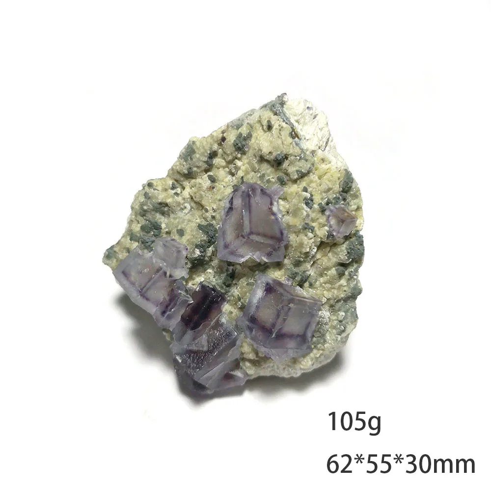 

105g E1-1b Natural Purple Window Fluorite Quartz Crystal Collection Specimen Decoration From Inner Mongolia Free shipping