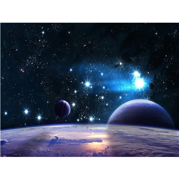 

HomeLandscape 5D DY full circle diamond painting cross stitch kit starry pattern wall sticker mosaic diamond embroidery