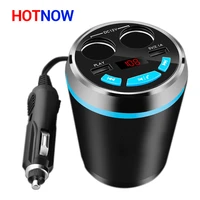hotnow bluetooth car charger cigaretter lighter handsfree car kit mp3 player charger for iphone samsung gps