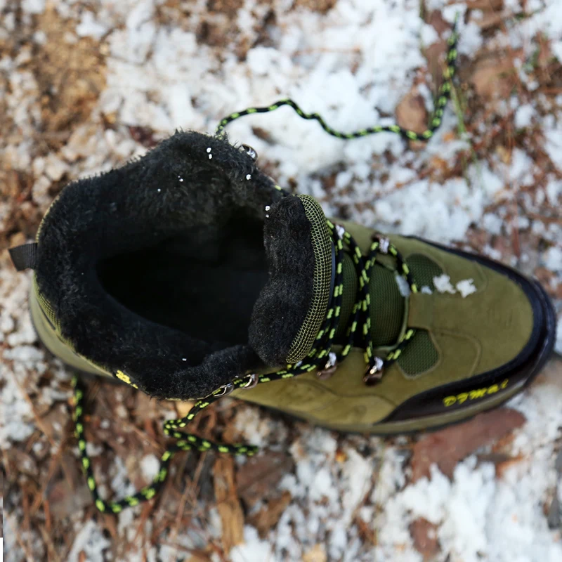 Зимние походные ботинки для мужчин и женщин водонепроницаемые сапоги теплые