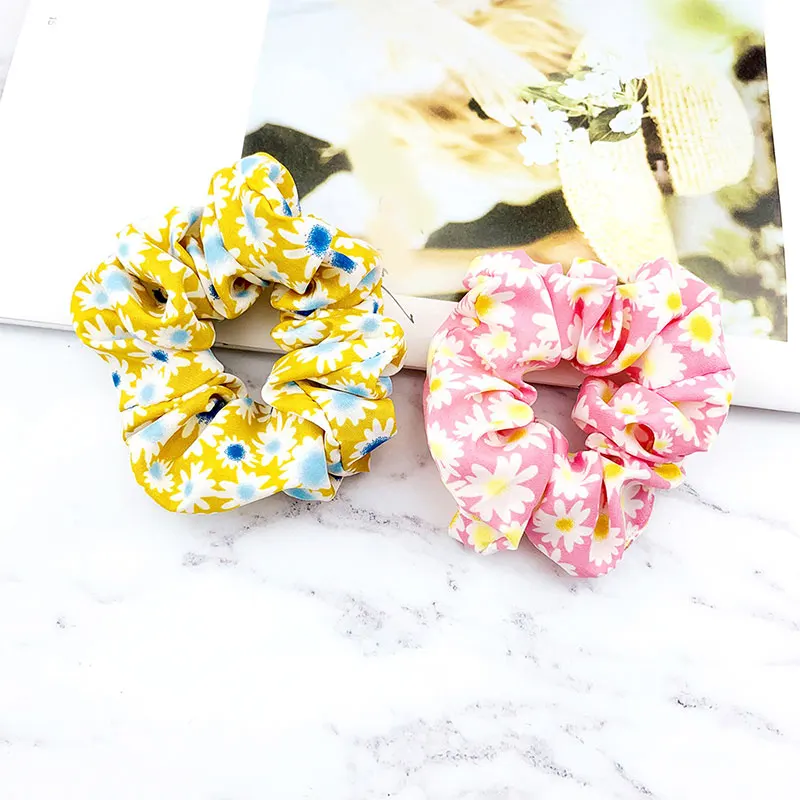 Новинка Повязка на голову с ромашками и цветами Мягкая эластичная резинка для