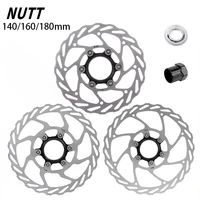 nutt bike disc brake rotor 140160180mm mtb road brake disc center lock stainless steel heat dissipation rotor for shimano