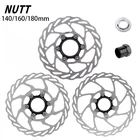 NUTT велосипедный дисковый тормозной ротор Центральная линия 140 мм 160 мм 180 мм гидравлические тормозные дисковые роторы из нержавеющей стали для горного и дорожного велосипеда