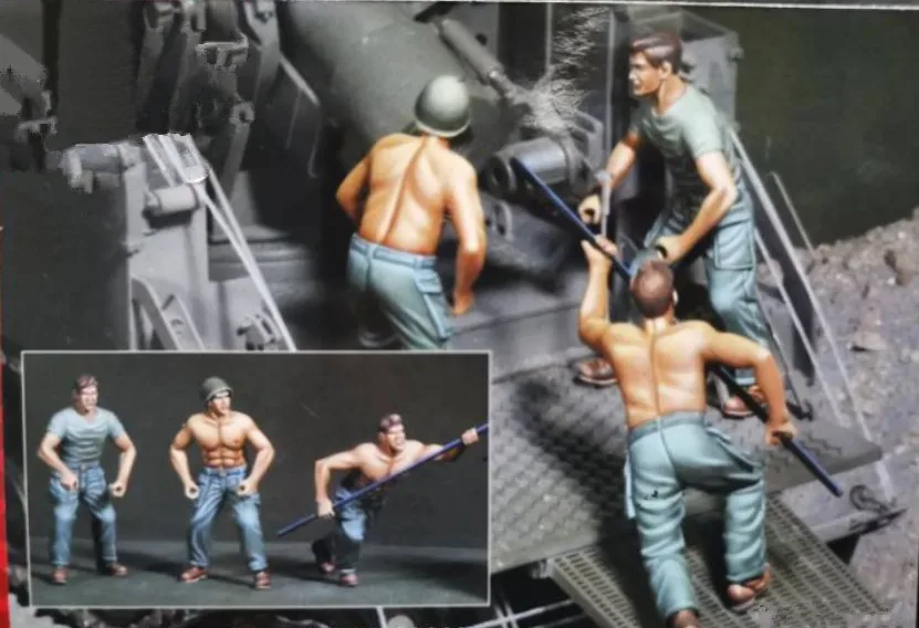 1/35 модельная фигурка из смолы разобранный Неокрашенный набор // 1015(3