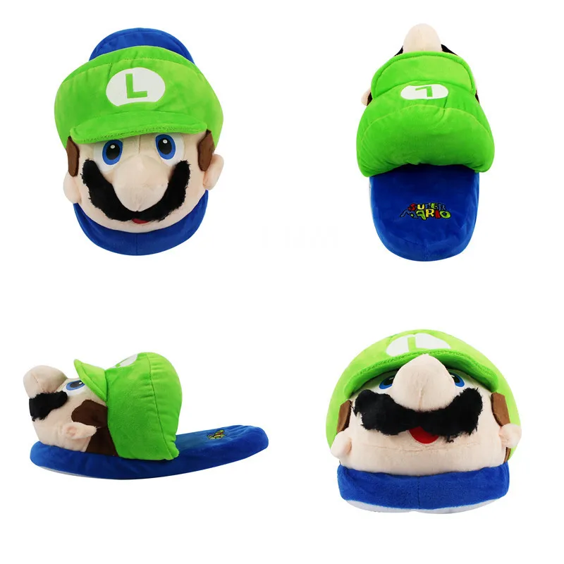 Лидер продаж симпатичные Тапочки в стиле Super Mario Kawaii куклы игрушки обувь Луиджи