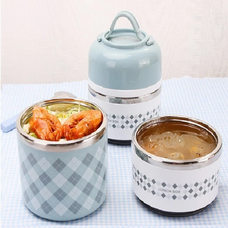 

1.2 Liter 304 Stainless Steel Three-Layer Insulation Lunch Box Multi-Layer Insulation and Anti-Scalding Lunch Box