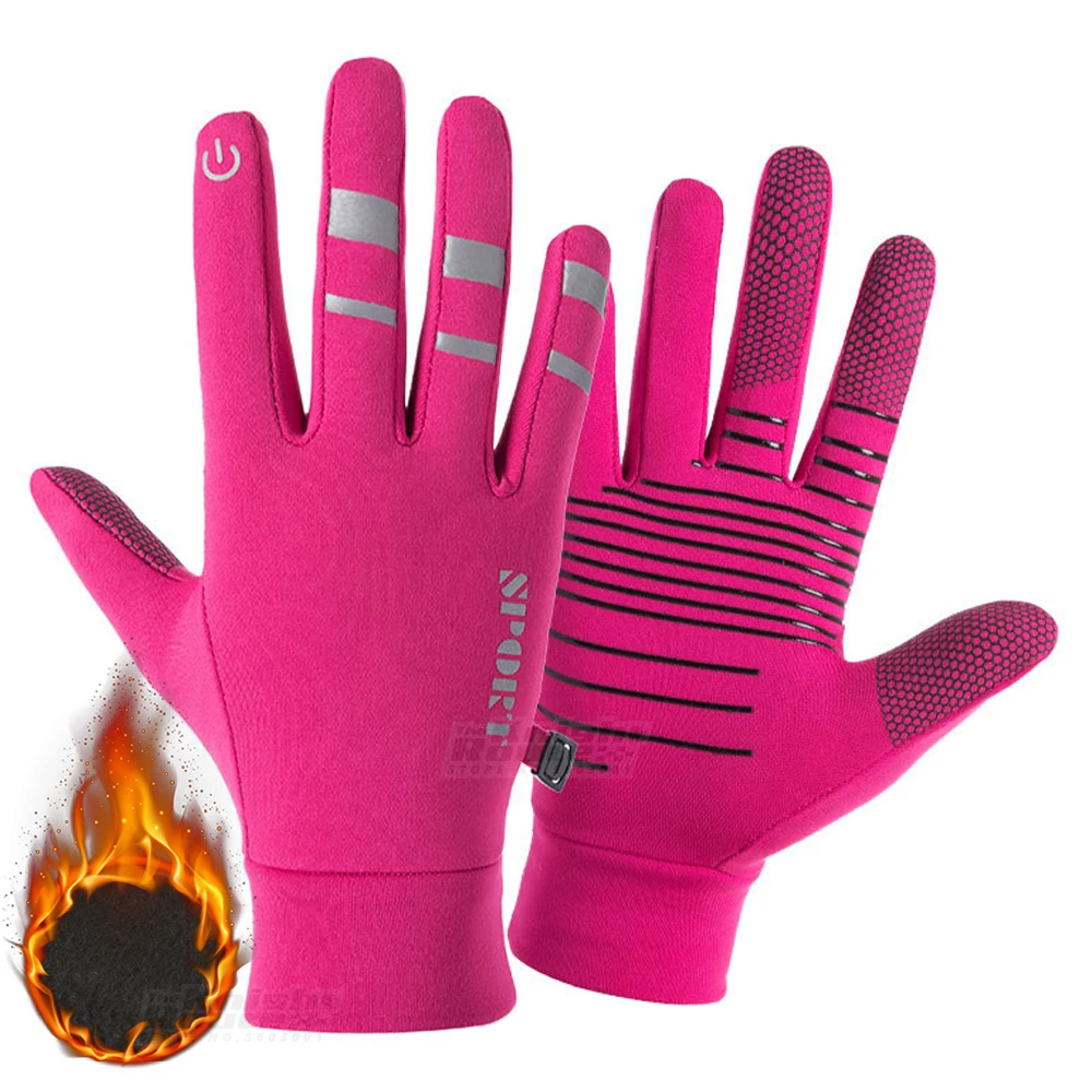 

Winter Motorcycle Gloves Women Fleece Keep Warm Water-Repellent Gloves Moto Motocross Motorbike Touch Screen Riding Gloves Men