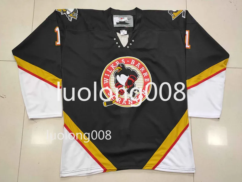 

Customize Wilkes Barre Scranton Penguins 1 FROM DWIGHT Hockey Jersey Embroidery Stitched any number and name Jerseys