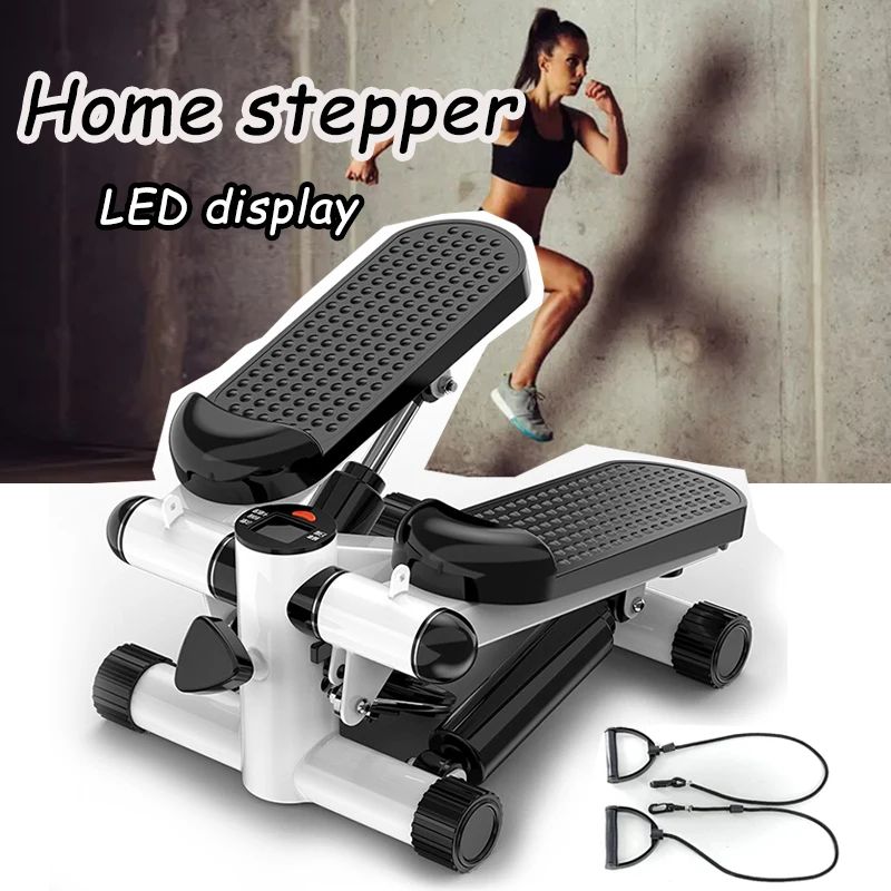 LED Screen Home Treadmill Steppers Pedal Quiet Hydraulic Stair Climbers Home Fitness Equipment for Lose Weight Leg Slimming
