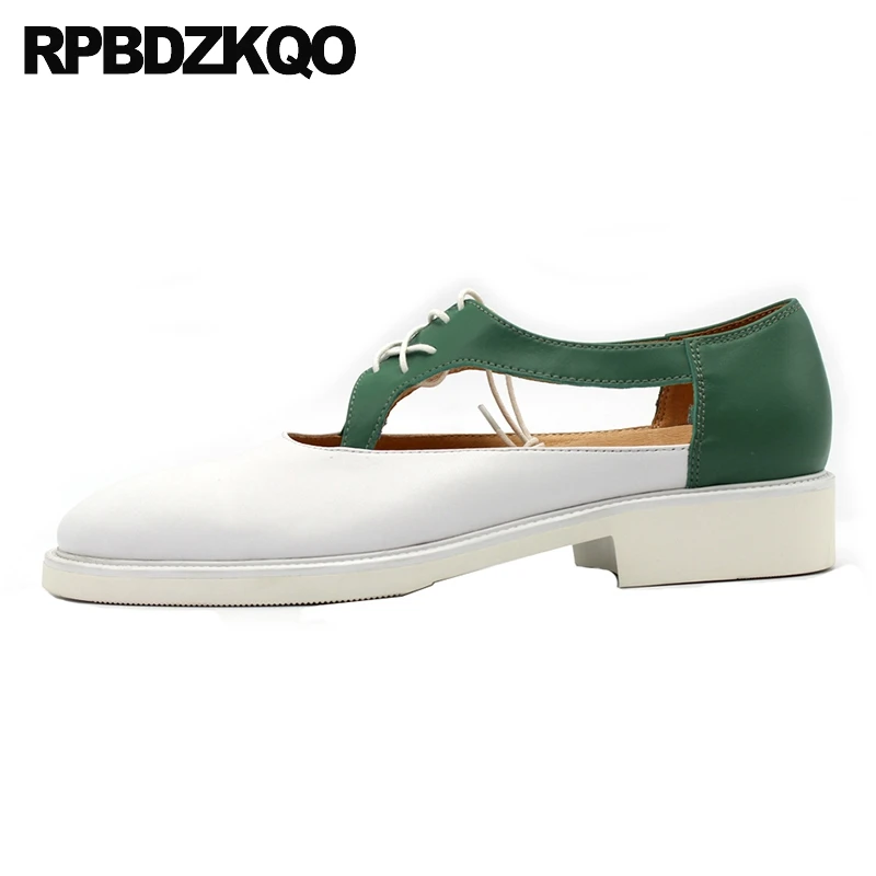 Туфли-оксфорды мужские из натуральной кожи дышащие с вырезами на резиновой