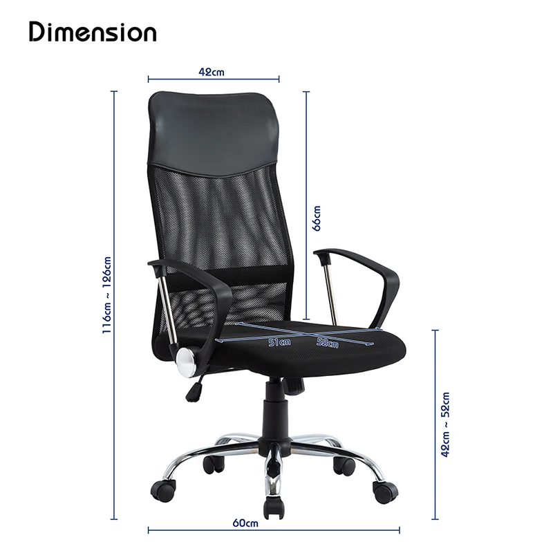 Office chair mesh stool 360 degree rotating height adjustable comfortable cloth | Мебель