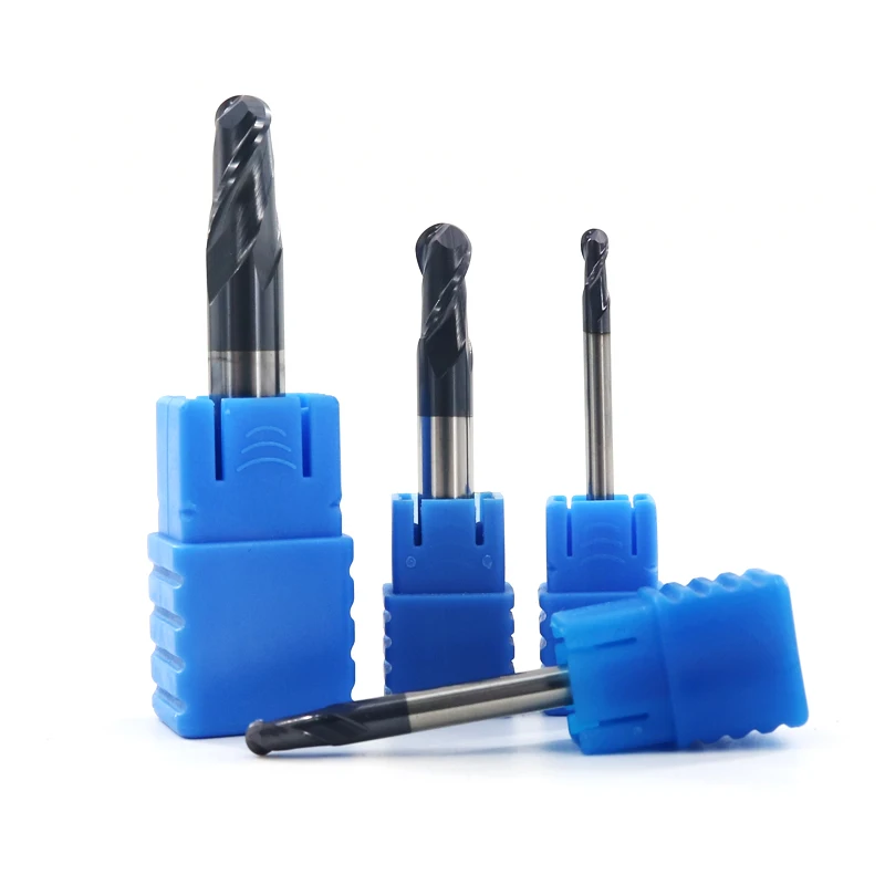 2/5/10 шт. R5mm HRC45 шаровая Концевая фреза с 2 канавками вольфрамовый твердый карбид