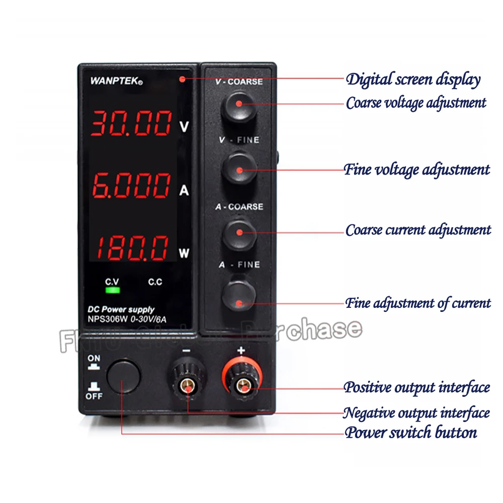 NPS3010W 30V10A источник питания постоянного тока с четырьмя дисплеями цифровой
