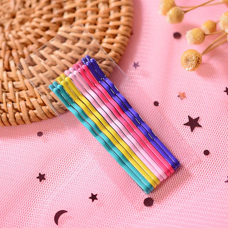 Бутик 10 комплектов ins модные яркие цвета, простые заколки для волос Макарон Icecream цветные заколки принцессы аксессуары для волос