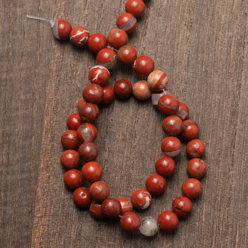 

Wholesale Red Jaspers Natural Stone Beads Round Loose Beads for Jewelry Making 4 6 8 10 12mm DIY Bracelet Necklace