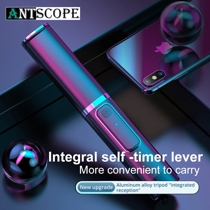 Antscope 3 в 1 портативный интегрированный штатив селфи палка телефон кронштейн беспроводной Bluetooth кнопка телефон Автоспуск рычаг Держатель 28