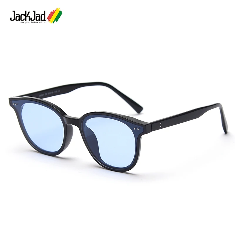 

JackJad 2021 Fashion Cool LANG Style Tint Ocean Lens TR90 Sunglasses Women Men Rivets Brand Design Sun Glasses Oculos De Sol