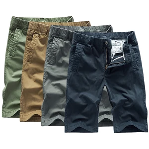 2021 летние мужские модные военные мужские шорты Карго хлопковые желтые короткие штаны; Размер 29-38 без ремня