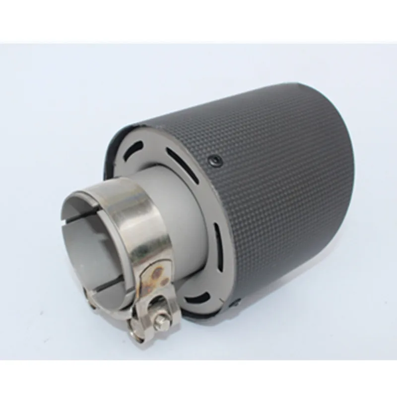 Новейший стиль нержавеющая сталь + углеродное волокно универсальная выхлопная