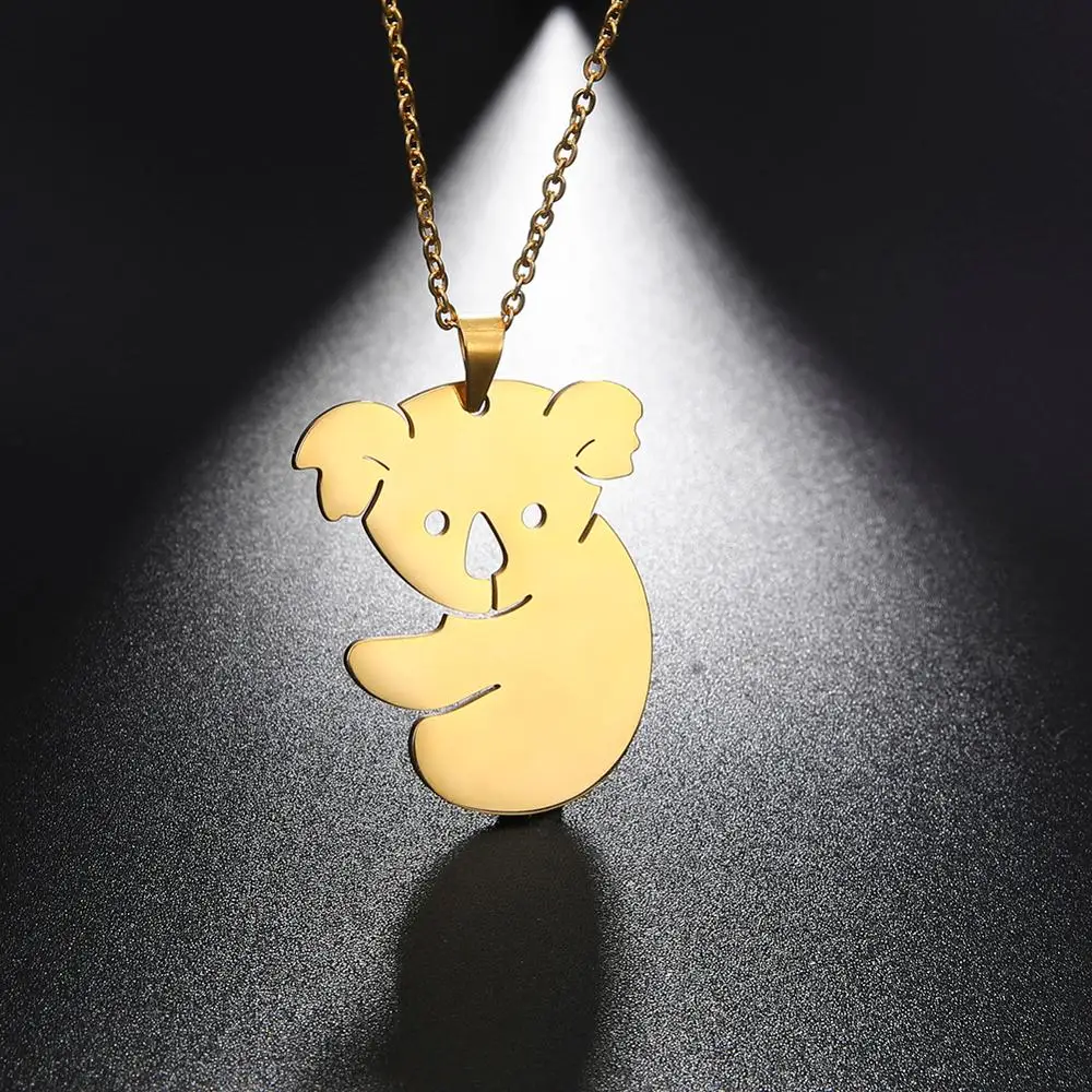 Моя Форма ожерелье коала ювелирные изделия аксессуары из нержавеющей стали