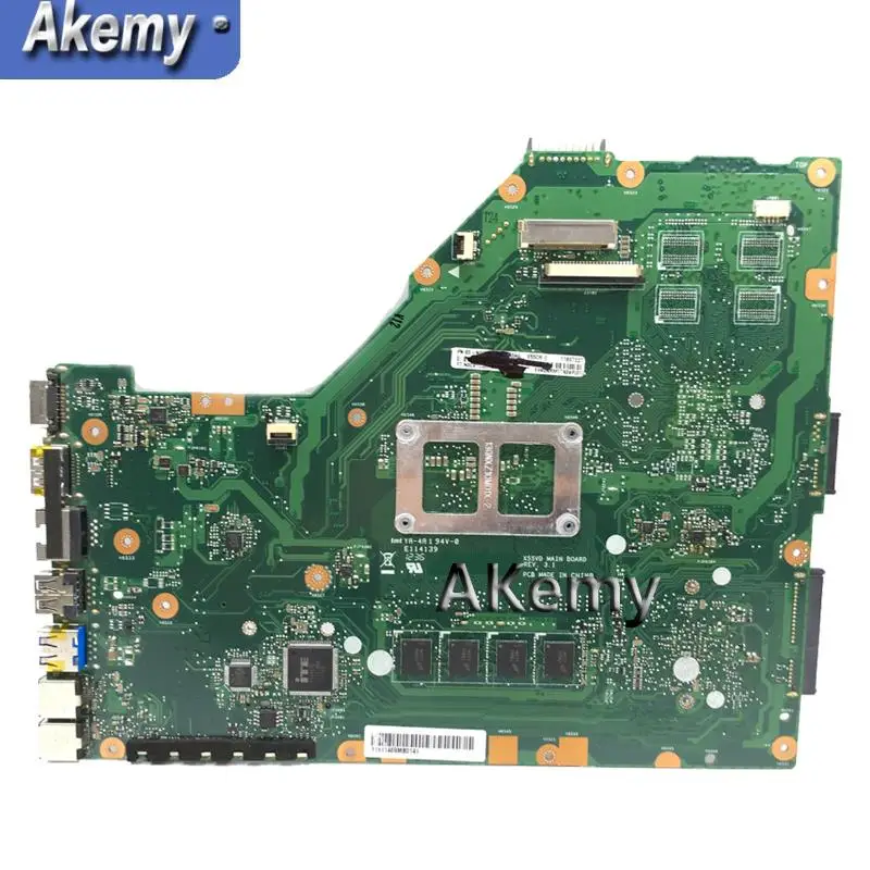 

Akemy X55CR Laptop motherboard For Asus X55CR X55VD X55V Teste mainboard original 4g RAM I3-2350M