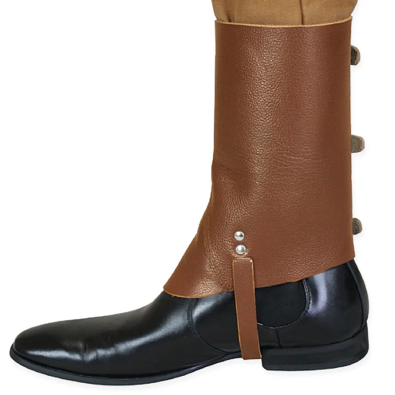 Гетры в средневековом стиле стимпанк броня спаты военные ботинки кожаные