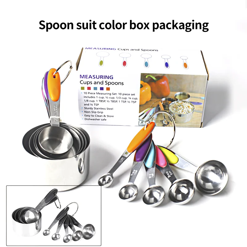 

10pcs Kitchen Spoons Teaspoon Coffee Sugar Scoop Cake Baking Flour Measuring Cups Kitchen Tools