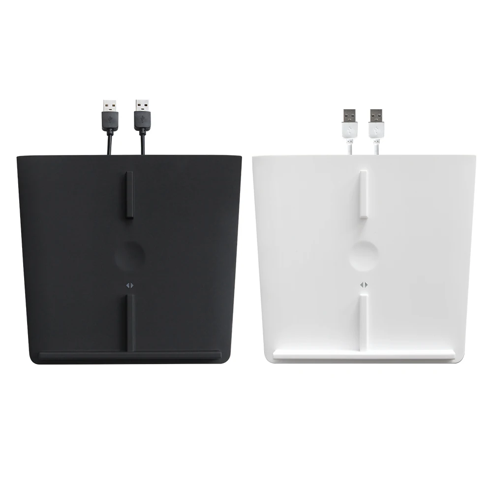 

Carbon Fiber ABS Wireless Charger For Tesla Model 3 Dual USB Ports Fast Car Charger Phones Center Console Interior accessories