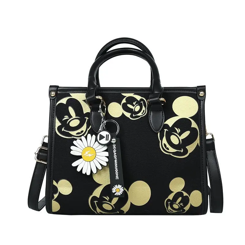 Disney Микки Маус женская большая сумка через плечо с принтом Сумки из натуральной
