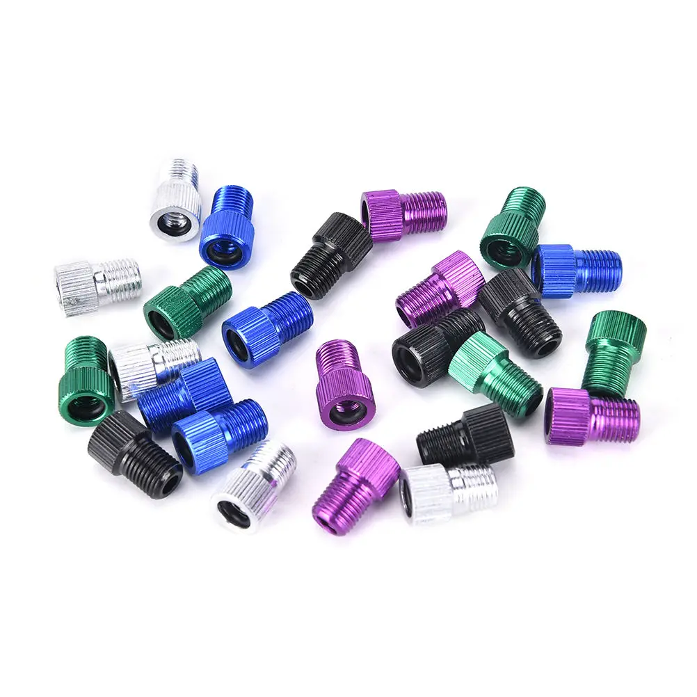

5Pcs Tube Pump Tool Converter Bicycle Bike Tire Valve Adapter Cycling Bicycle Pump Accessories Random colors