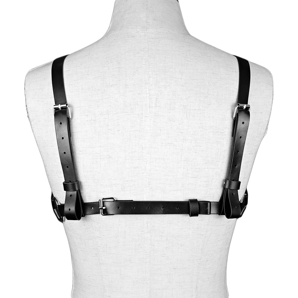 

Fullyoung New Leather Chest Harness Women Sexy Lingerie Body Bondage Bra Cage Waist Belts Harness Suspenders Garter Straps