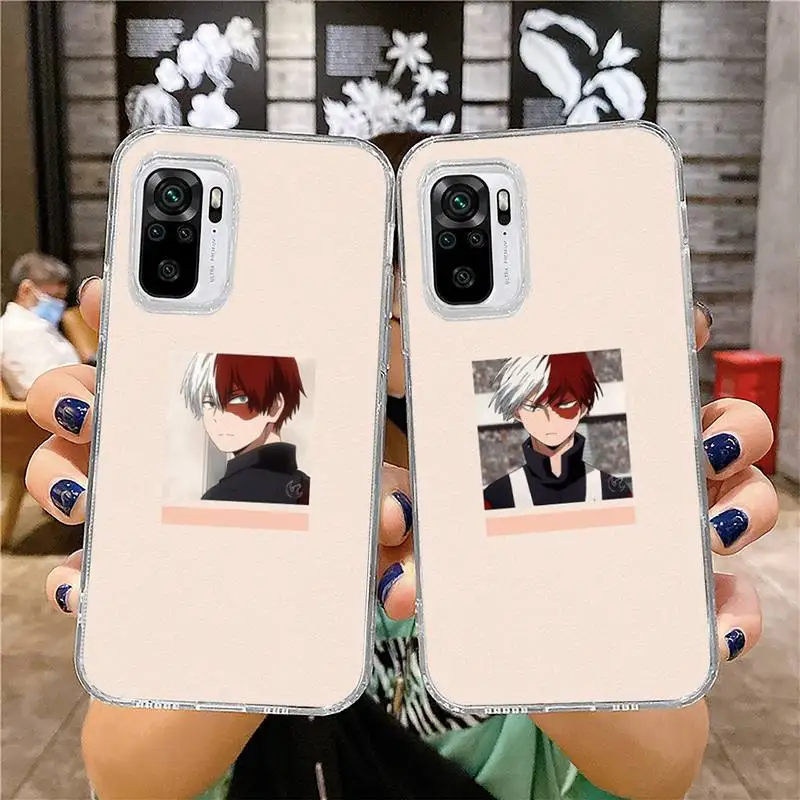 

Midoriya Izuku My Hero academia Phone Case for xiaomi 11 redmi note 10 9 8 7 pro lite T A S 10T 9A 8T pro 4G transparent coque