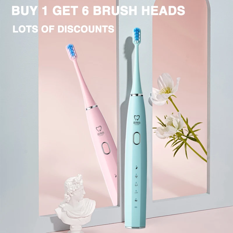 

Sonic Electric Toothbrush Rechargeable 5 Modes IPX7 Waterproof USB Charger