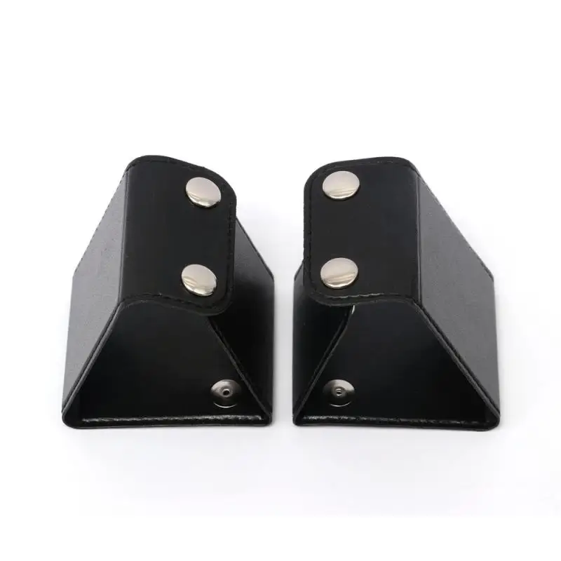 

2Pcs Universal PU leather Pair Of Black Leather Car Seat Belt Adjusters Automotive Interior Dropshipping Car Parts