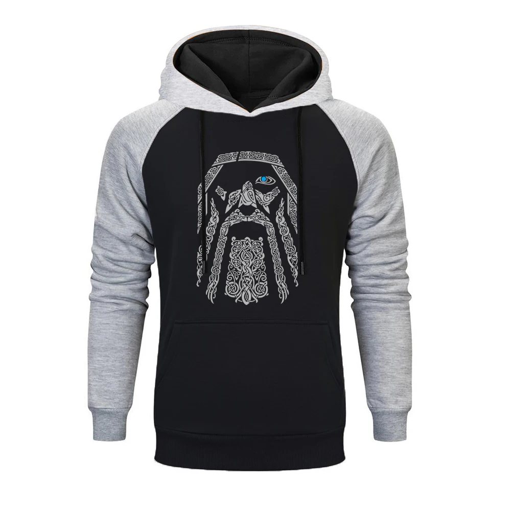 

Fashion Odin Vikings Tv Show Raglan Hoodies Hoody Men Cool Autumn Winter Hip Hop Print Hoodie Streetwear Tracksuit Sweatshirt