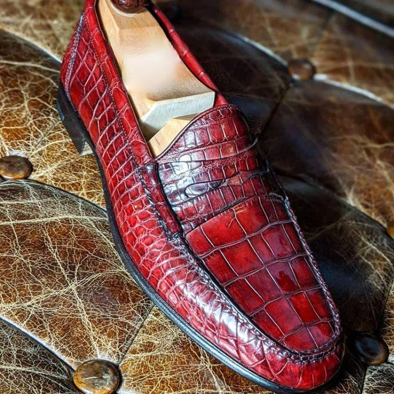 

2021 Autumn New Men's Shoes Fashion PU Round Toe Dress Shoes Business Casual Four Seasons Comfortable Classic Loafers 6KF301