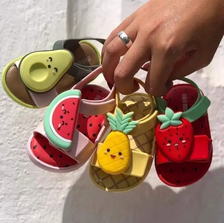 

Melissa children's shoes Melissa jelly shoes strawberry watermelon spin avocado fruit summer boys and girls flat shoes
