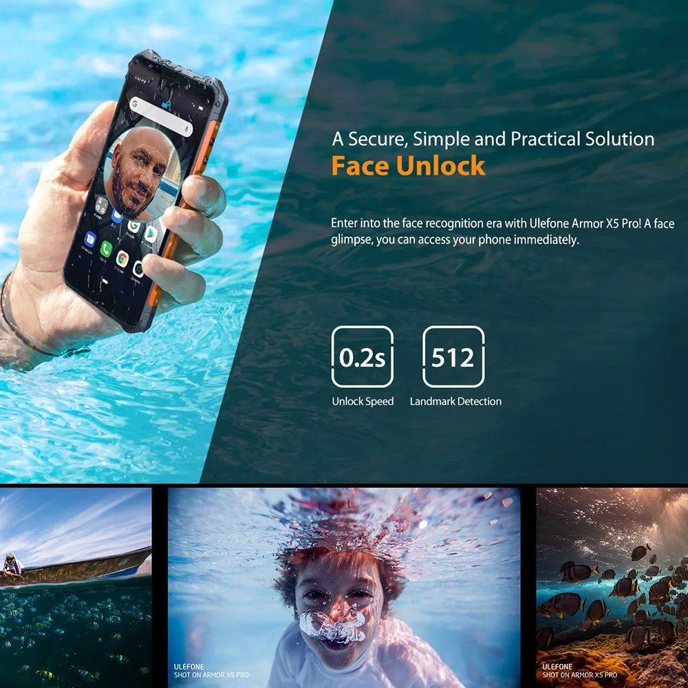 4G сотовый телефон Ulefone Power X5 Pro прочный мобильный 4 Гб + 64 ГБ Android 10 0 MT6762