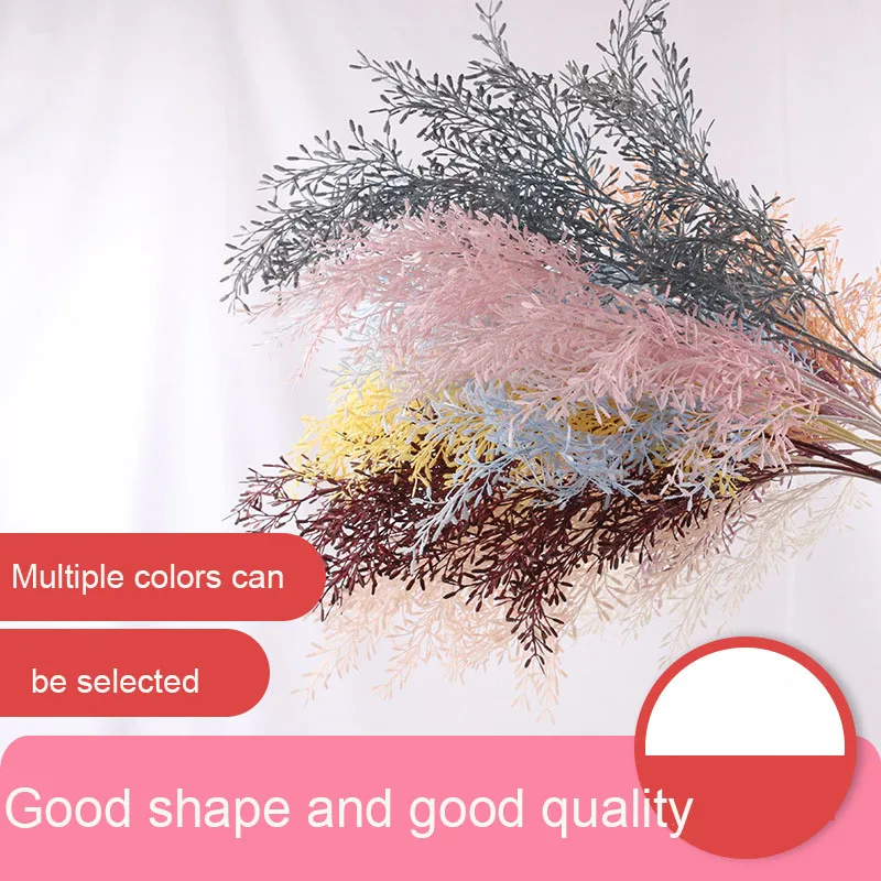 Искусственный цветок, трава, рис, пластиковая туманная трава, украшение для свадебного зала, T, сценическое украшение, пластиковая искусственная трава