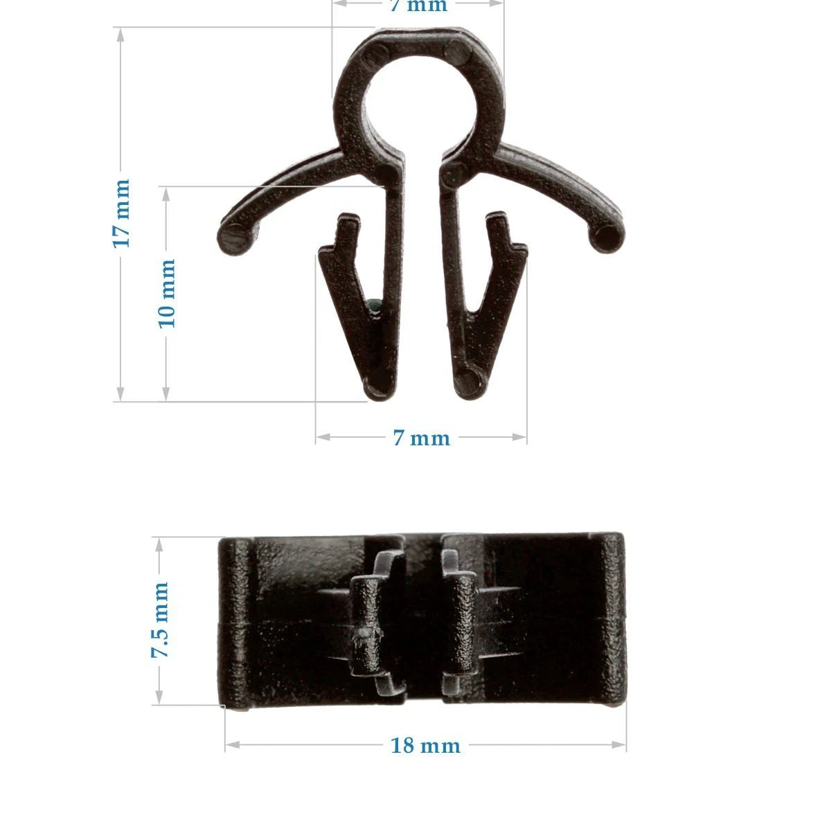 

Автозапчасти подходят для крепления нейлоновой трубки, зажим, круглая внутренняя заклепка, декоративная застежка (100 шт.) 2430