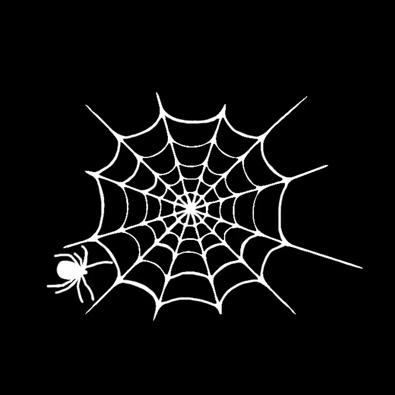

Dawasaru Interesting Spider Web Car Stickers Personalized Decals Laptop Suitcase Motorcycle Auto Decoration PVC,13cm*10cm