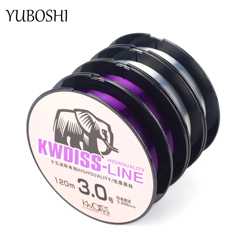 

YUBOSHI Brand 120M 2 Colors 2.02kg-15.5kg Nylon Fishing Line Strong Carp Line Durable Monofilament Sea Fishing Line Japan
